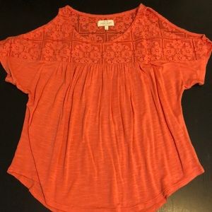 Lucky Brand Cold Shoulder Blouse